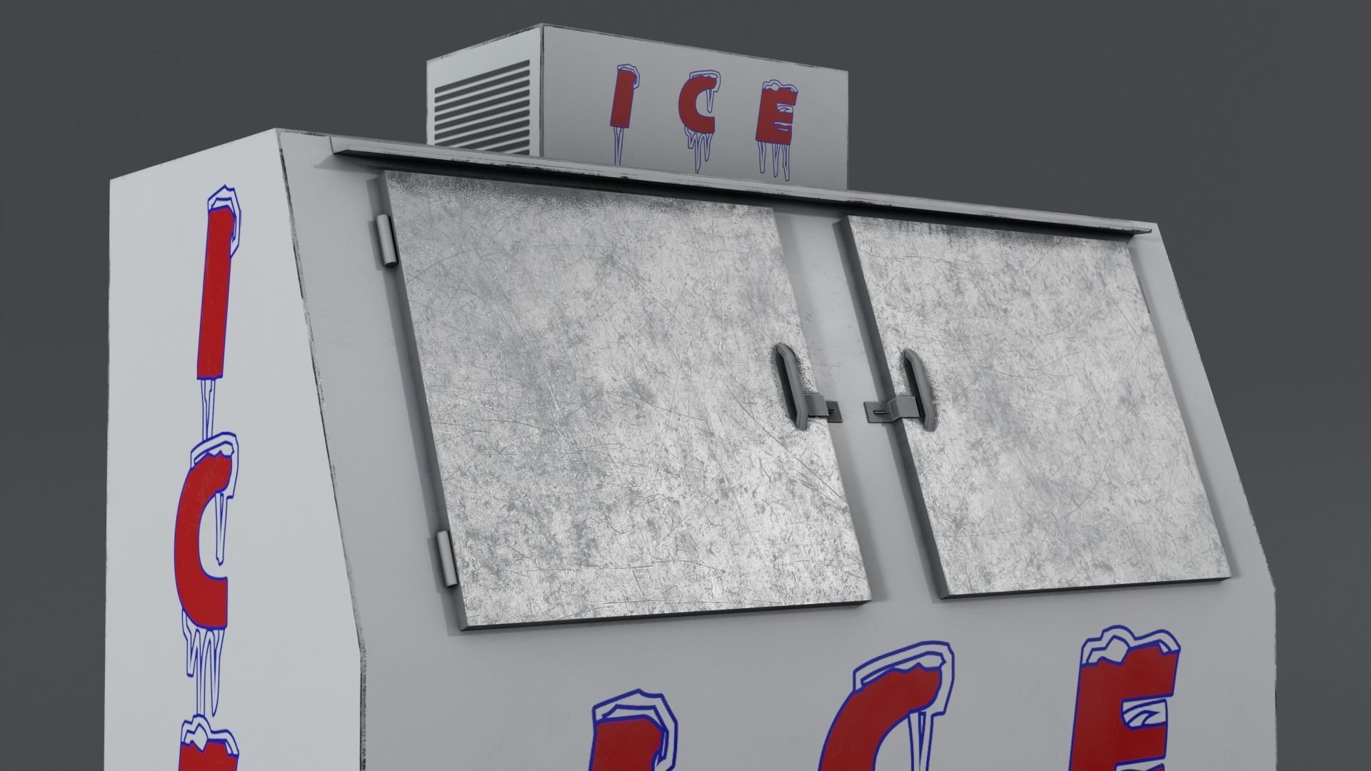 3 Ice Vending Machine - Realistic PBR Low-poly 3D model_41