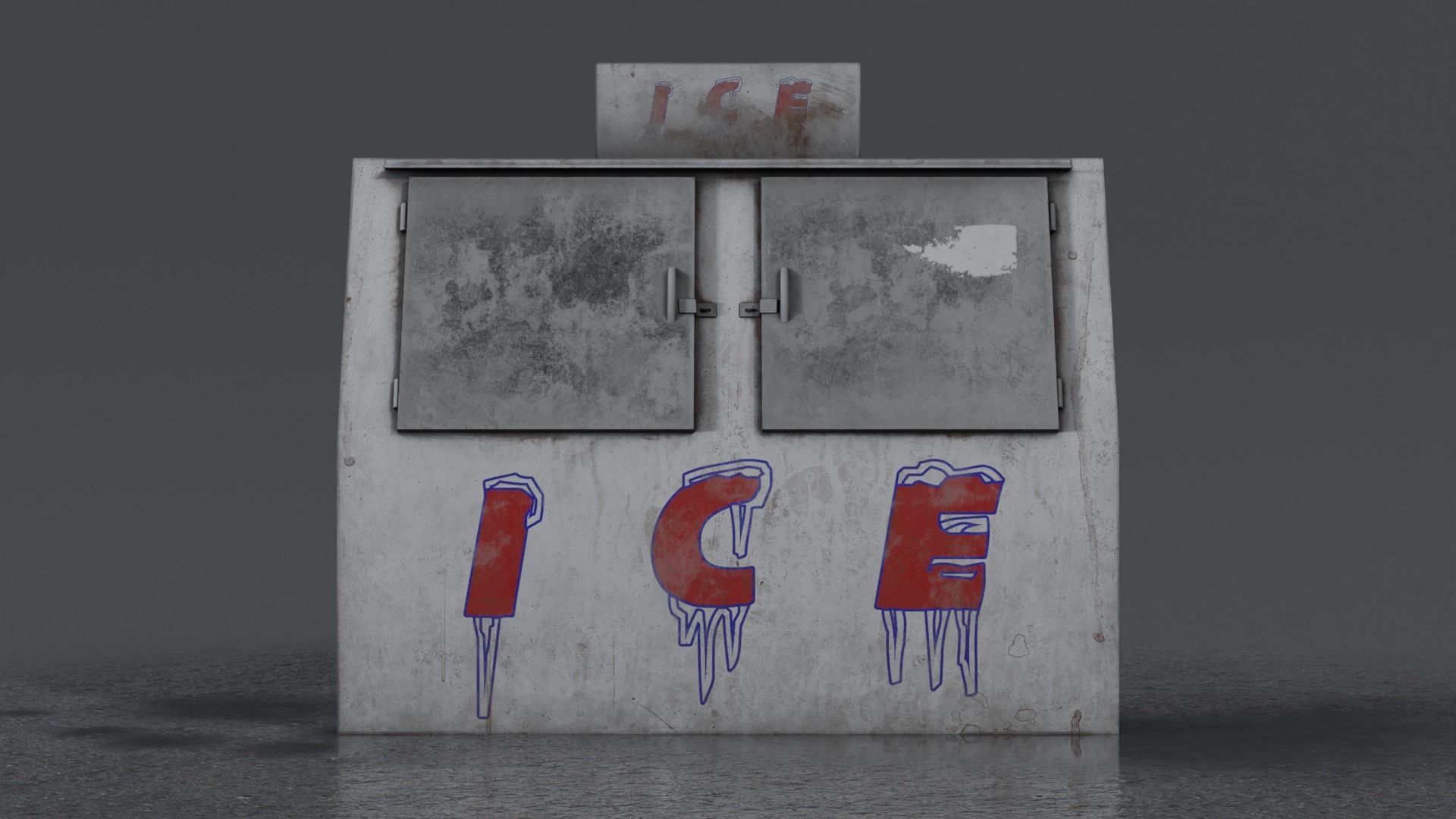 3 Ice Vending Machine - Realistic PBR Low-poly 3D model_17