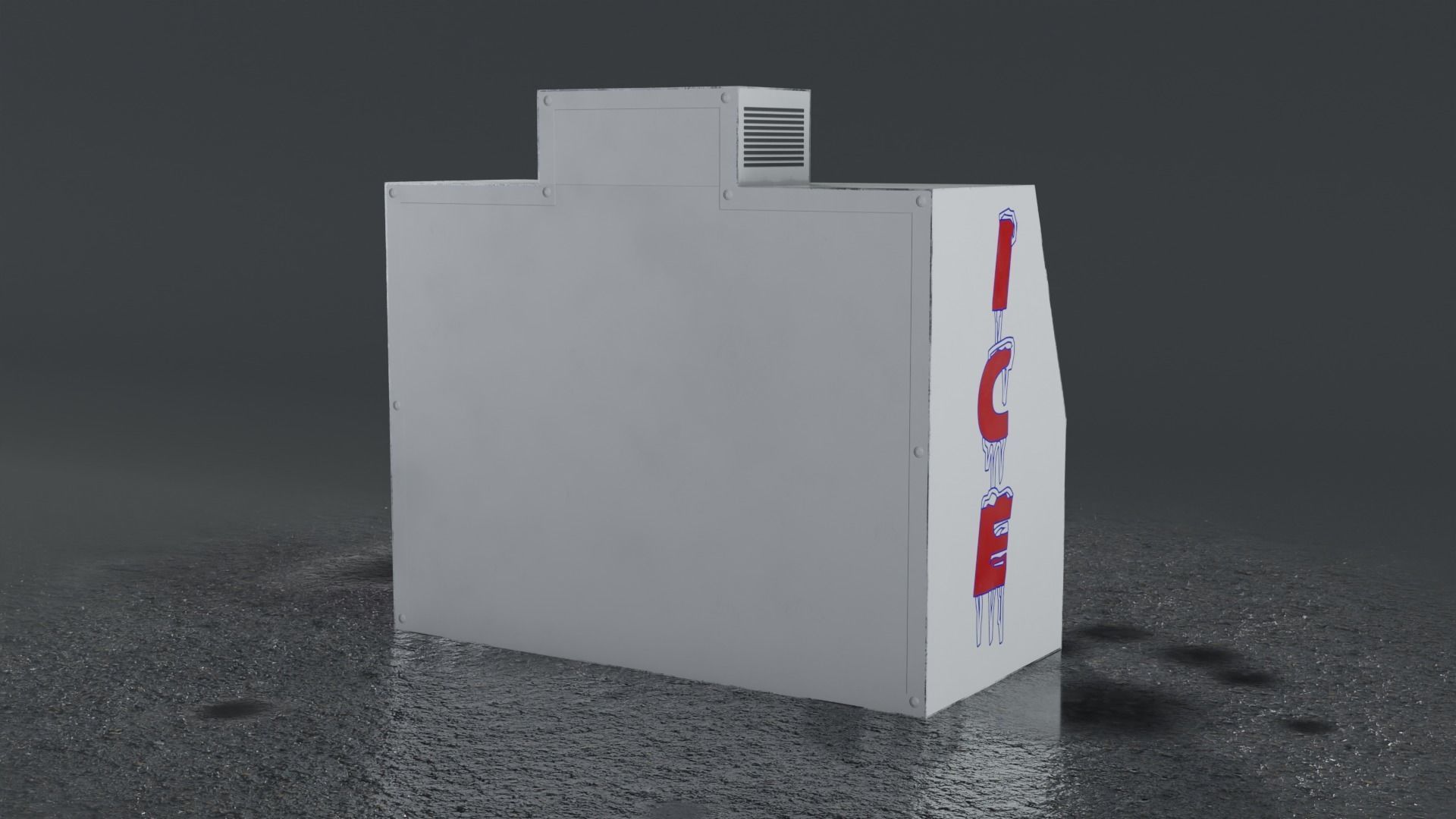 3 Ice Vending Machine - Realistic PBR Low-poly 3D model_31