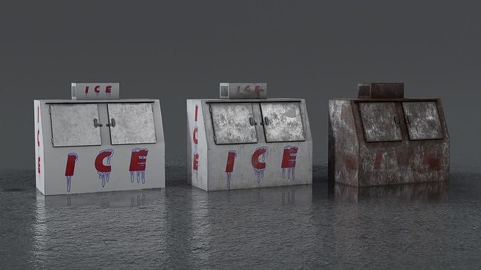 3 Ice Vending Machine - Realistic PBR Low-poly 3D model 5