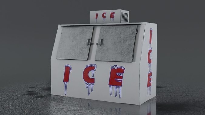 3 Ice Vending Machine - Realistic PBR Low-poly 3D model 7