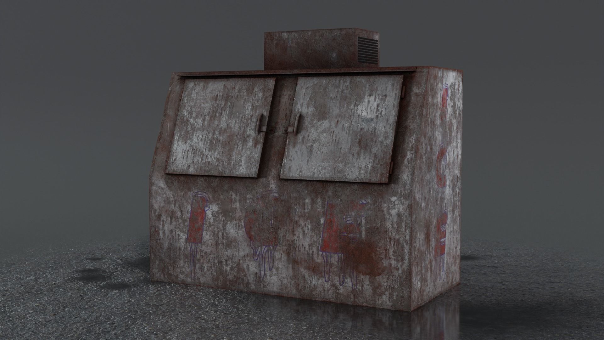 3 Ice Vending Machine - Realistic PBR Low-poly 3D model_8