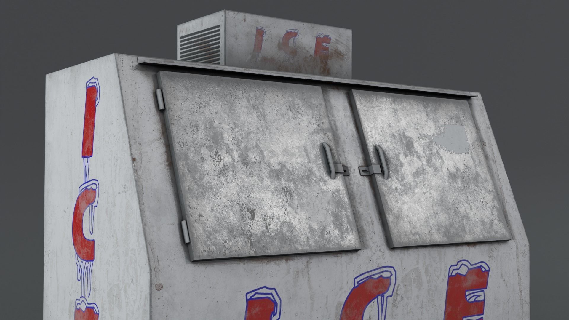 3 Ice Vending Machine - Realistic PBR Low-poly 3D model_42