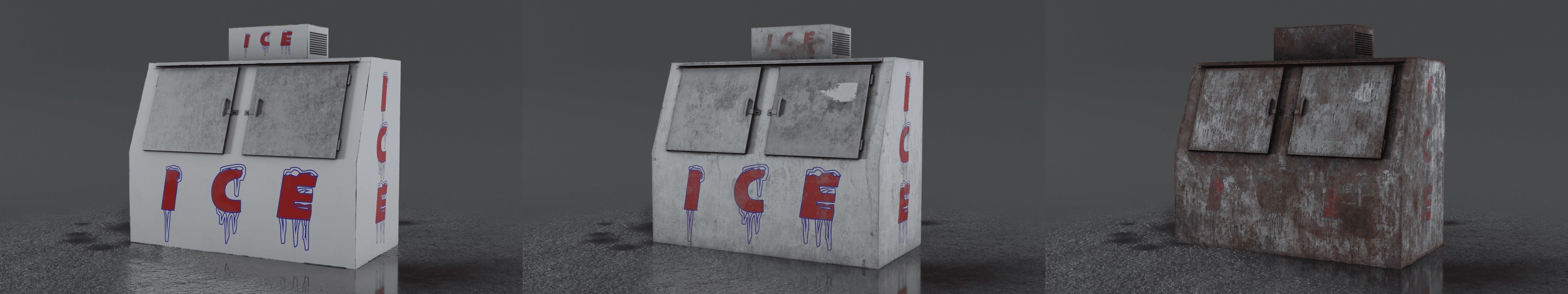 3 Ice Vending Machine - Realistic PBR Low-poly 3D model_3