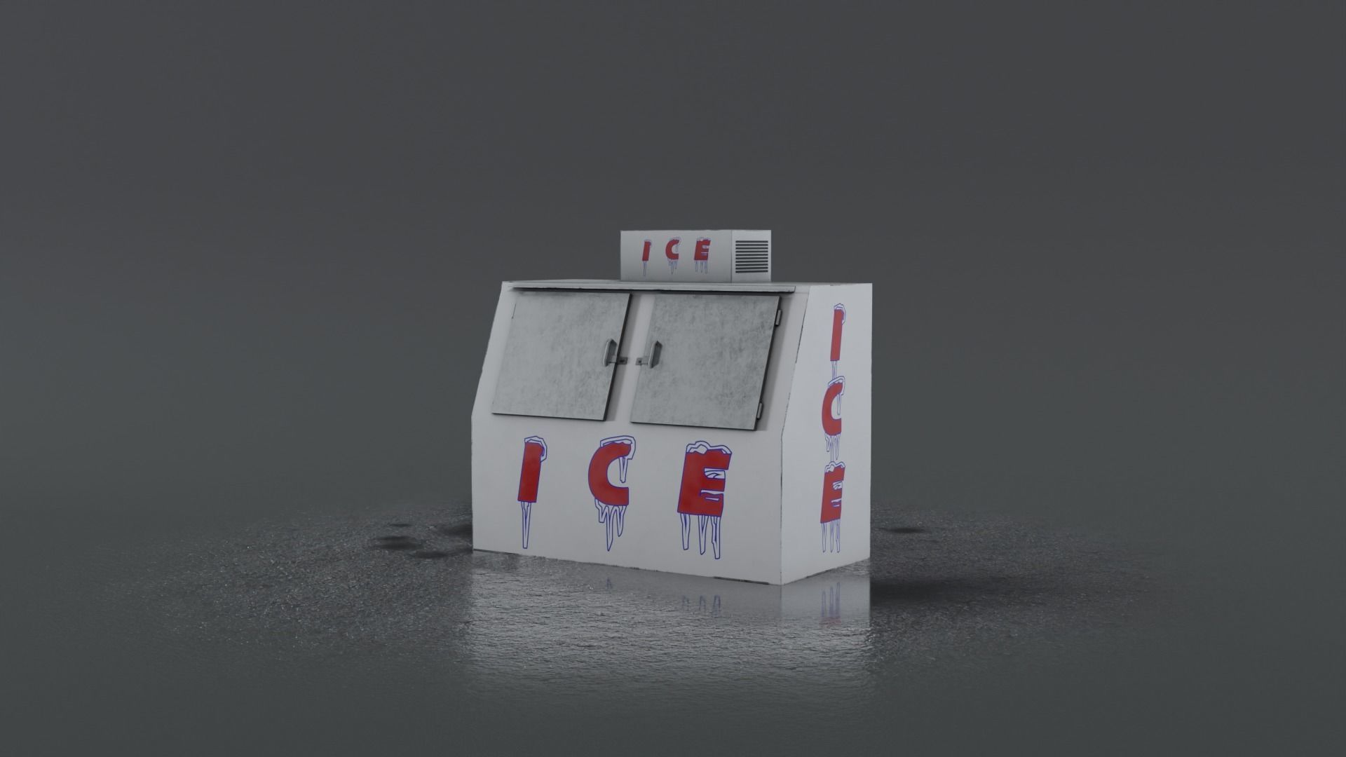 3 Ice Vending Machine - Realistic PBR Low-poly 3D model_11