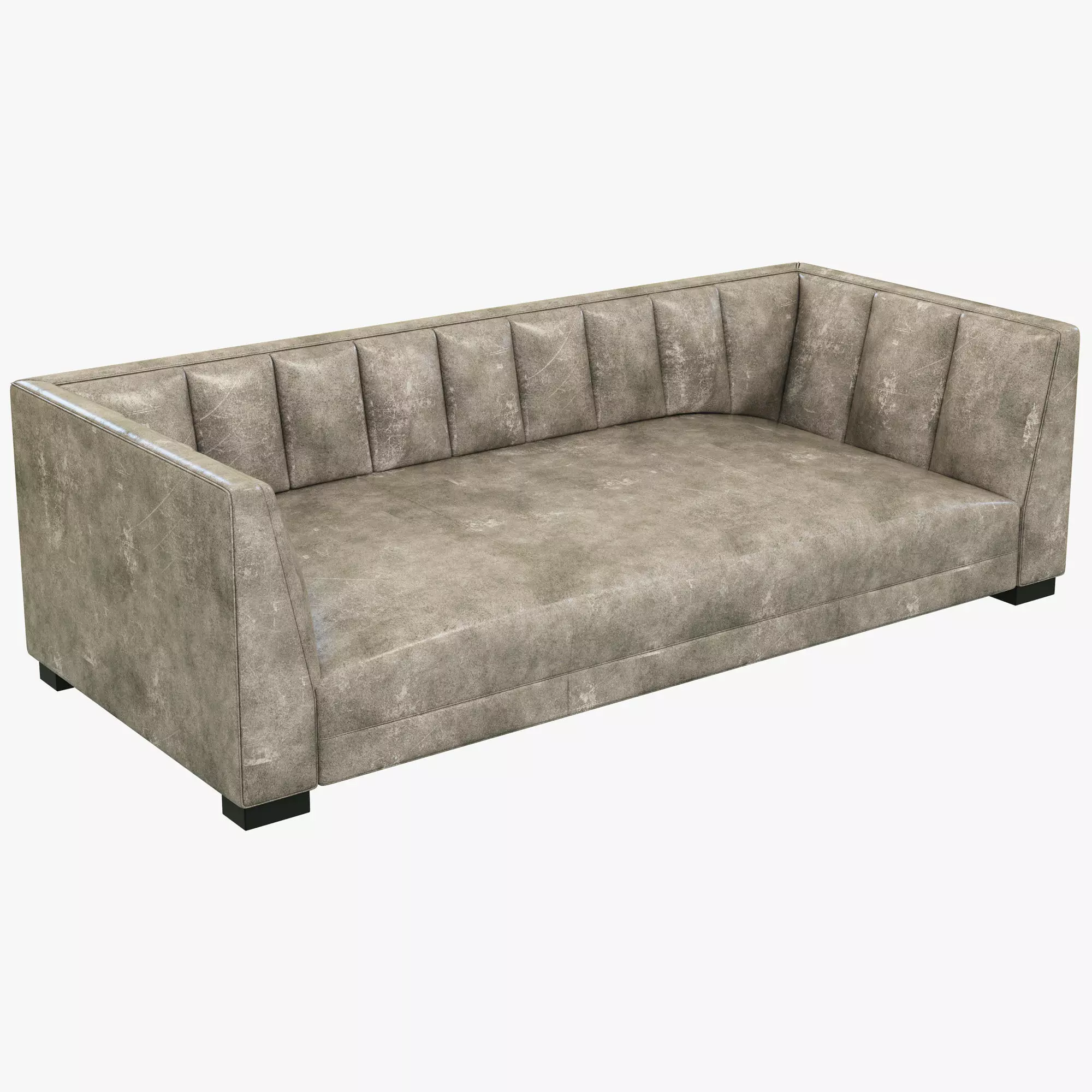Restoration Hardware Modern Paxton Leather Sofa 3D model