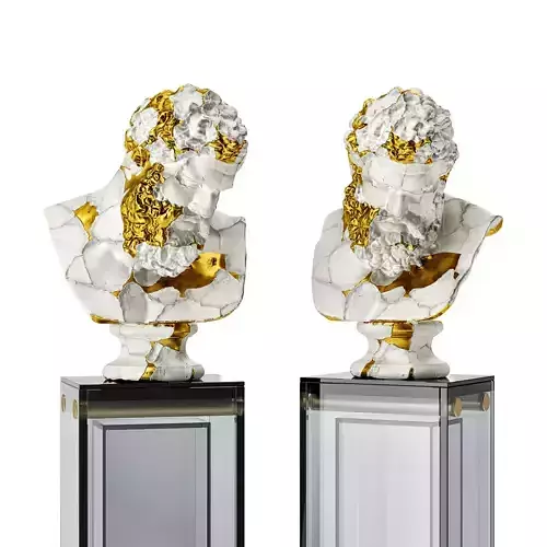 Hercules head sculpture modern