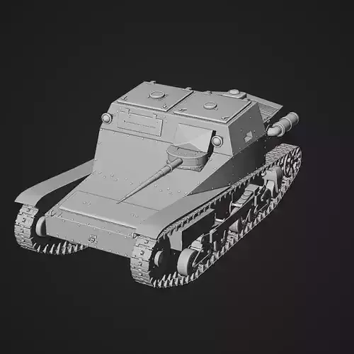 Tank Italian Tank L3-33 CC Free 3D model