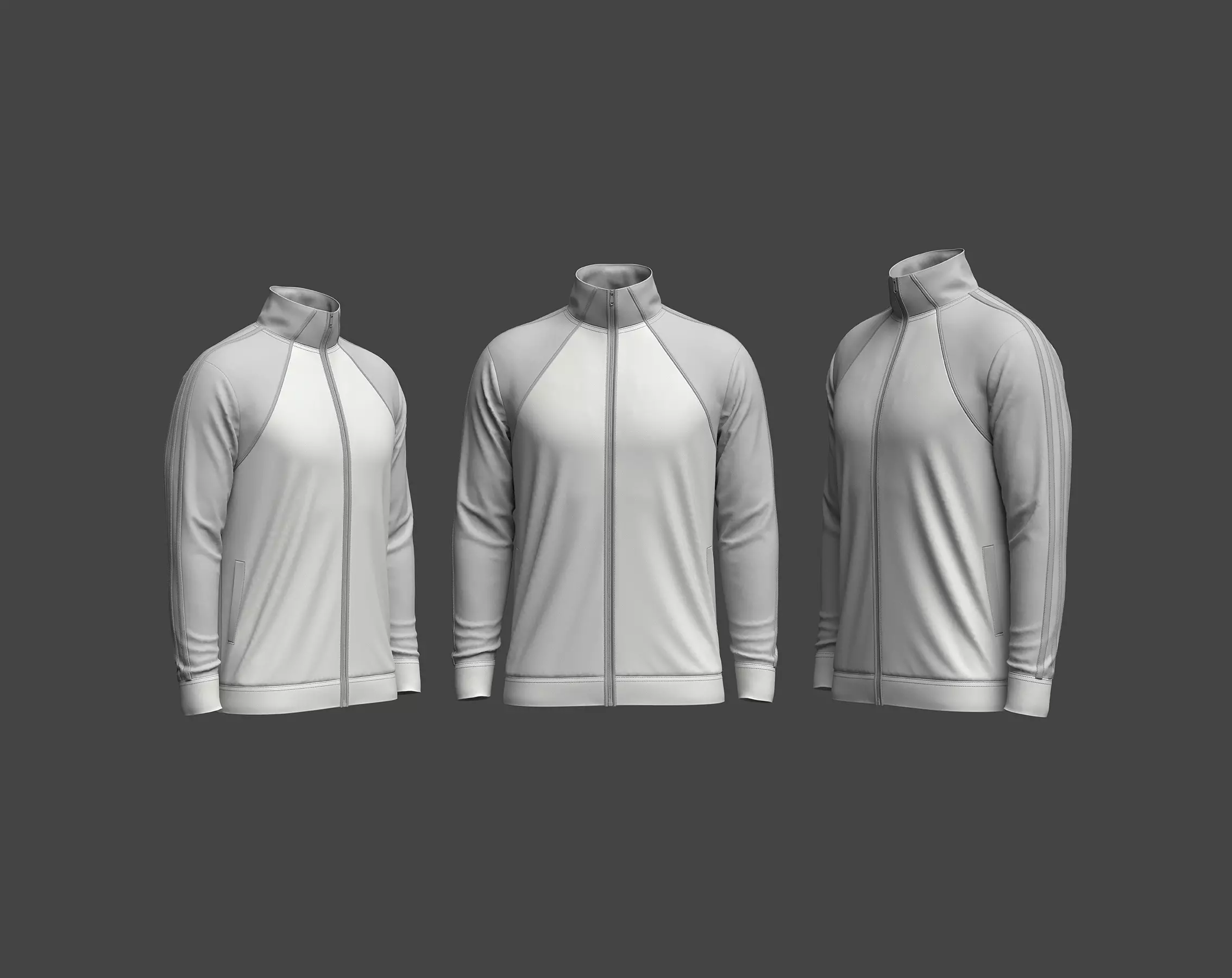 Raglan jacket 3d model 3D model