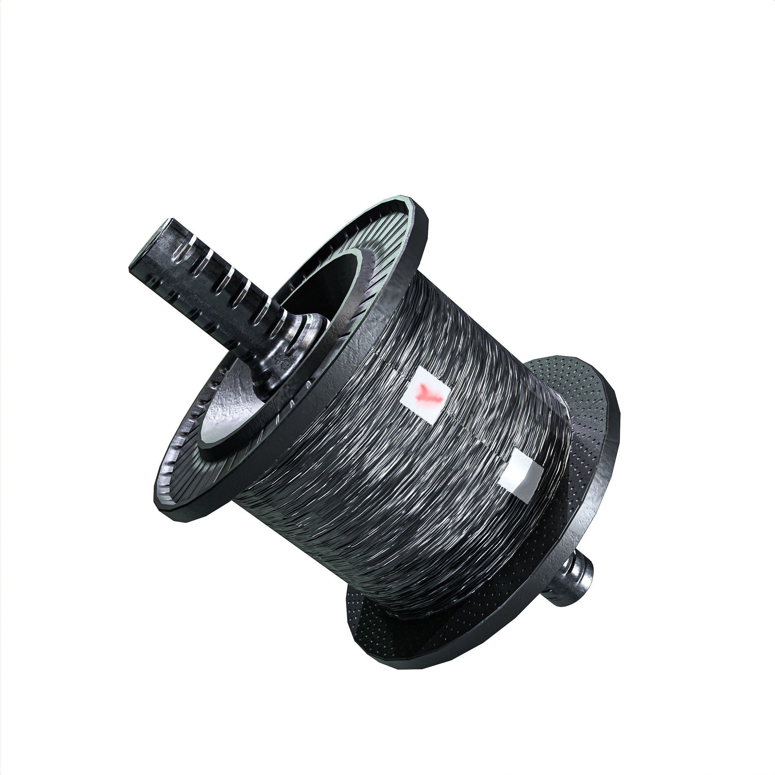 Winding Coil Roll Pack Low-poly 3D model_15