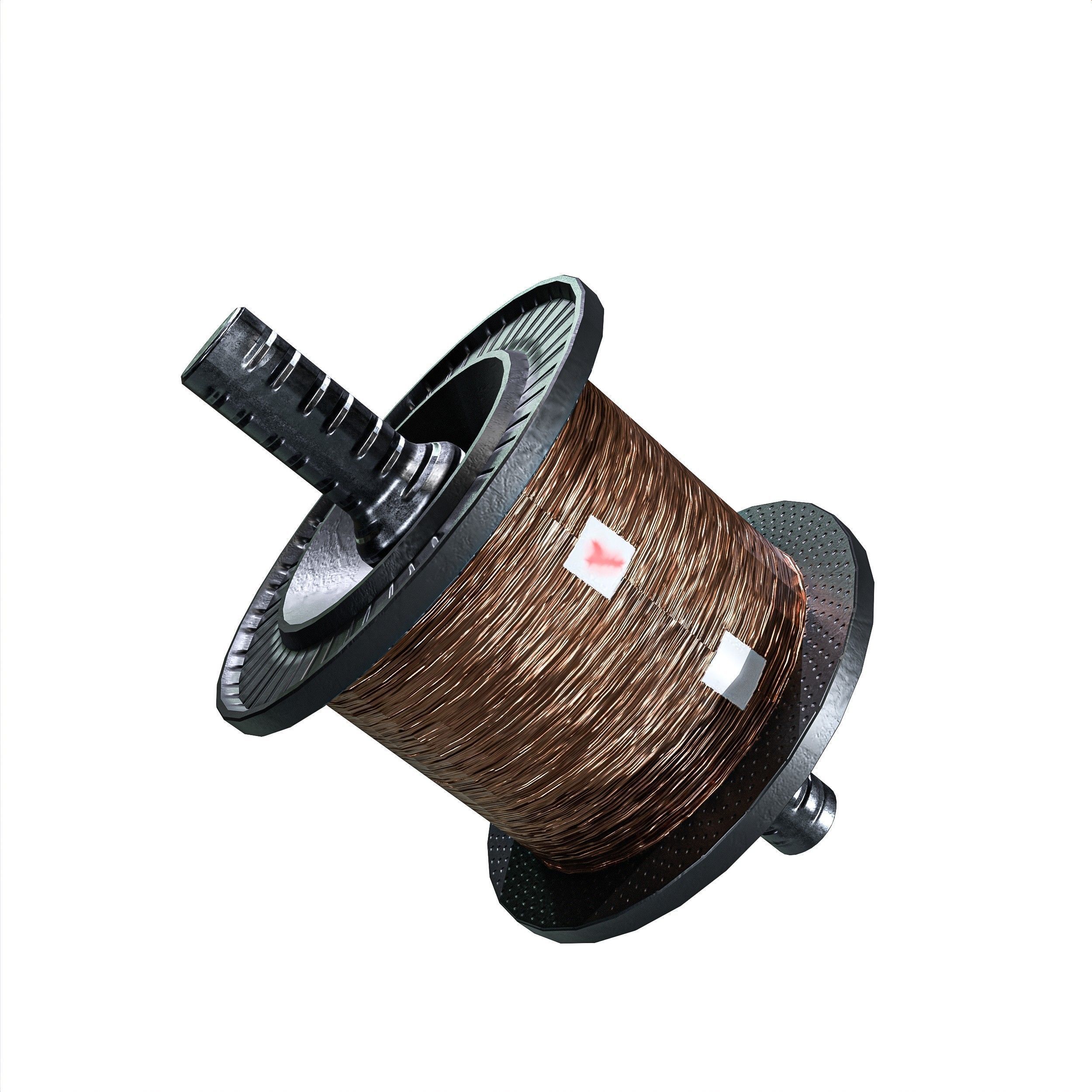 Winding Coil Roll Pack Low-poly 3D model_14