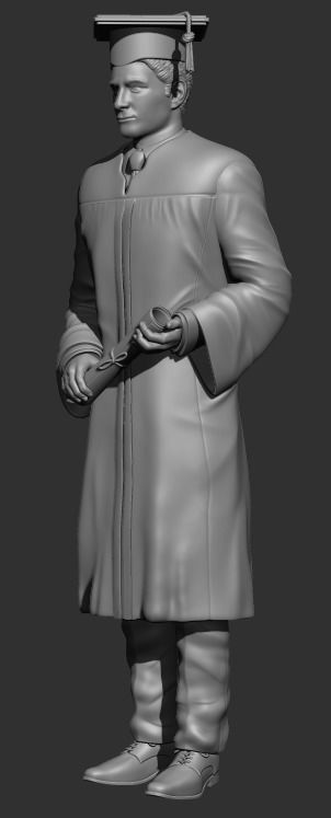 Graduado - Graduated student - Estudiante graduado 3D print model_4