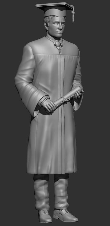 Graduado - Graduated student - Estudiante graduado 3D print model_3