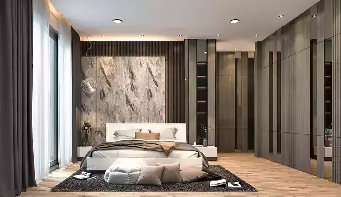 Interior 002 Scene 3D model 3D model 3D model Low-poly 3D model