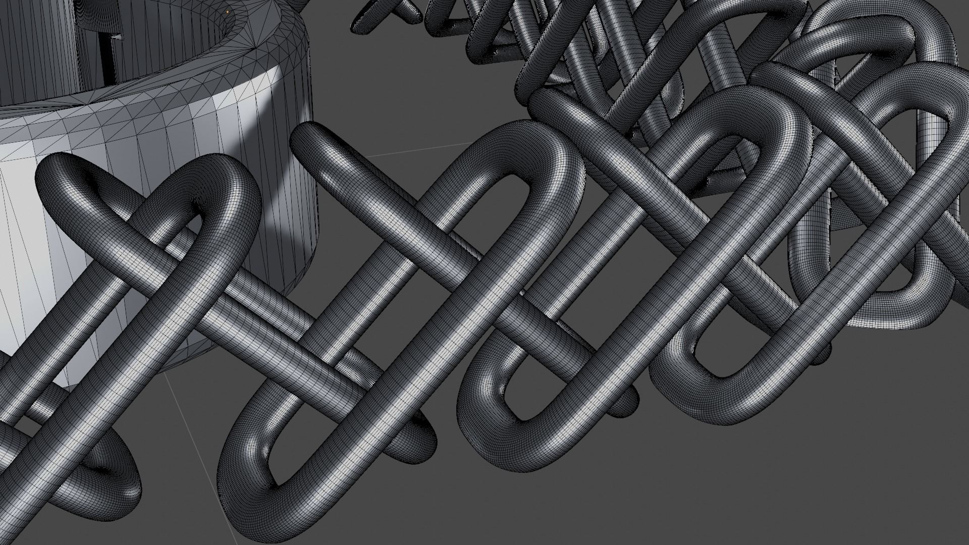 Kunai with Chain and Wrist Cuff 3D print model_5