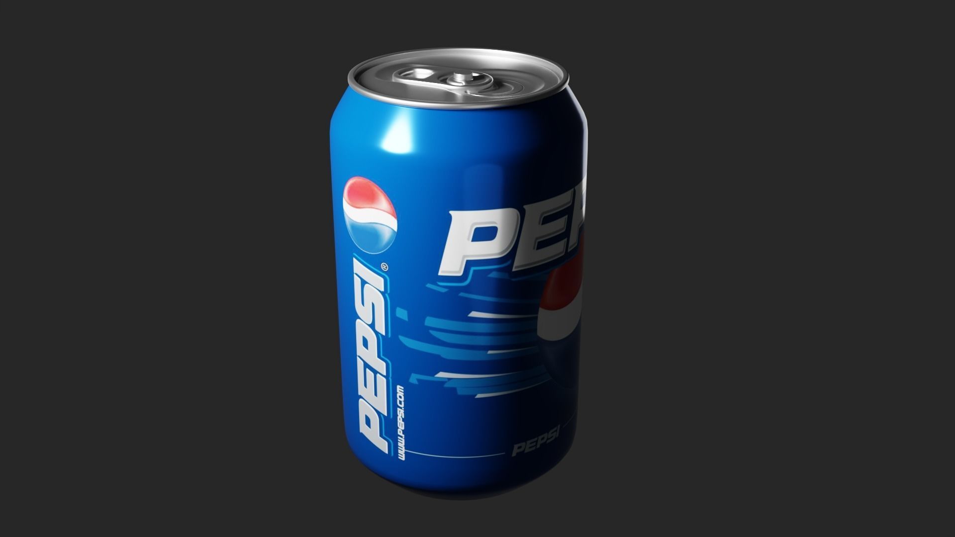 Pepsi Soda Can - Beverage Model Low-poly 3D model_3