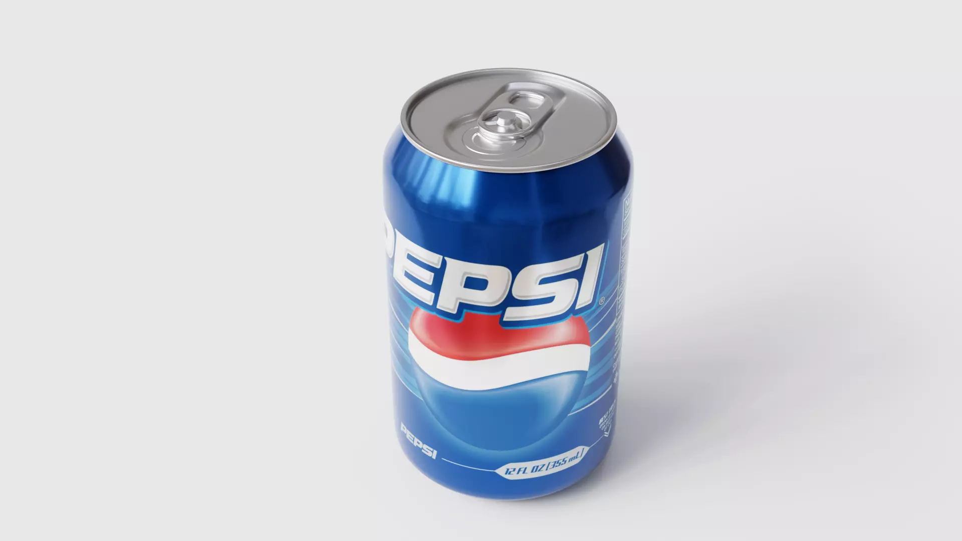 Pepsi Soda Can - Beverage Model Low-poly 3D model_0