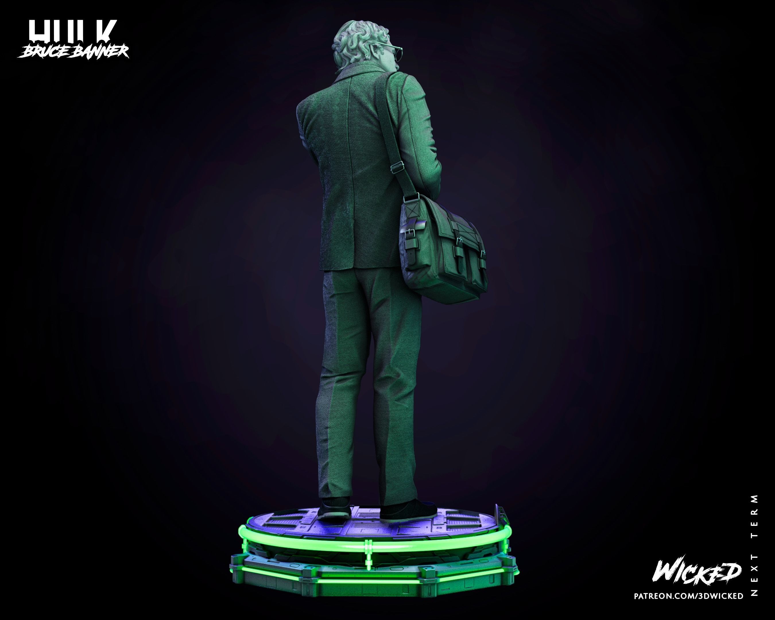 Bruce Banner Sculpture Tested for 3d printing 3D print model_64