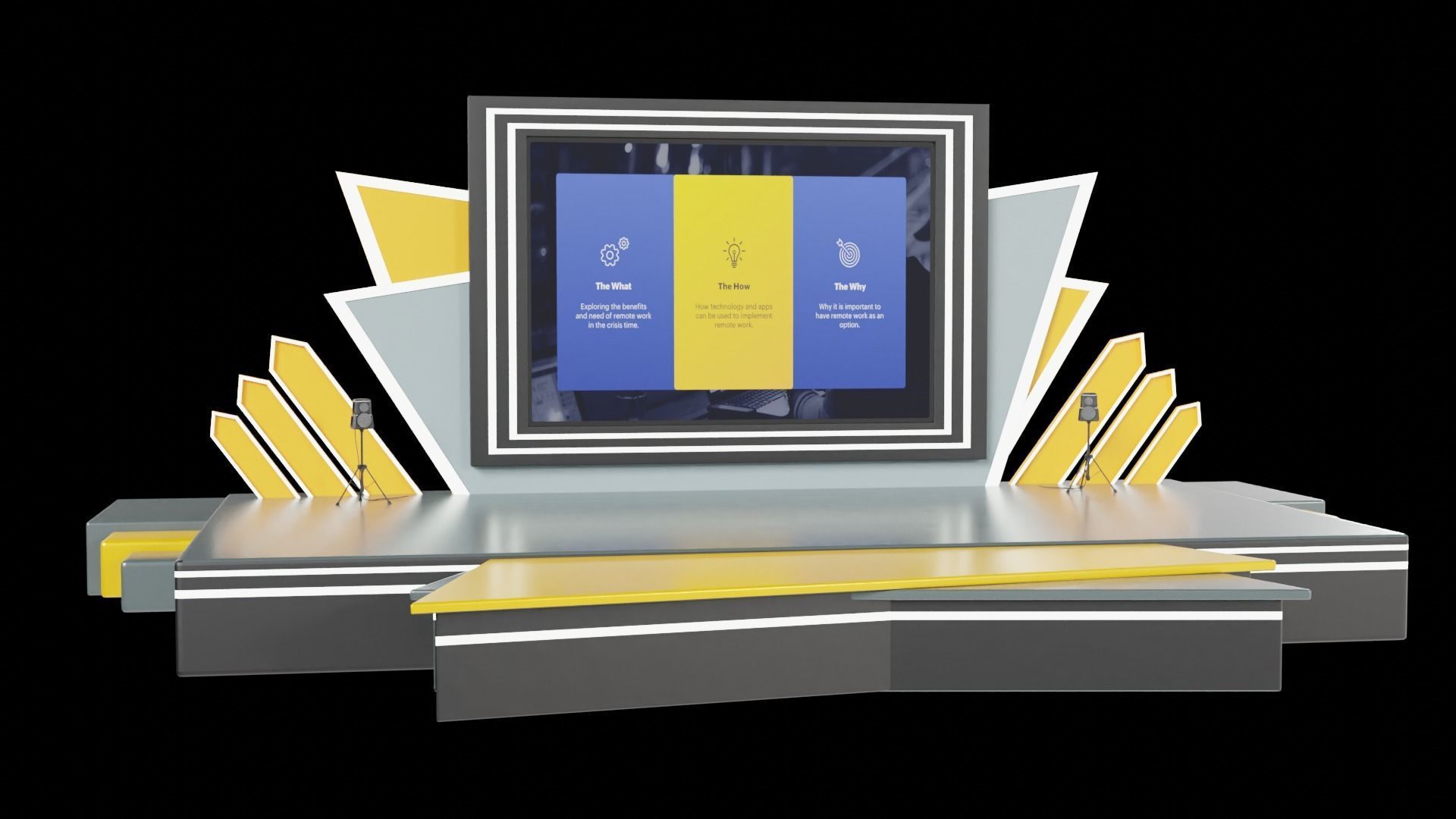 Event Stage or Podium Model 3D model_8