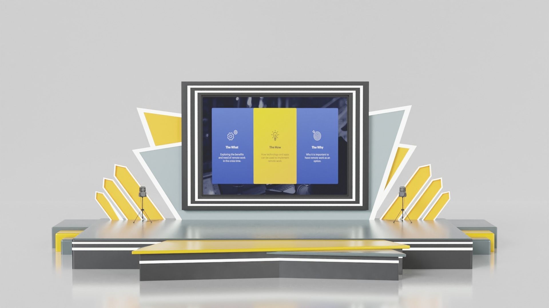Event Stage or Podium Model 3D model_3