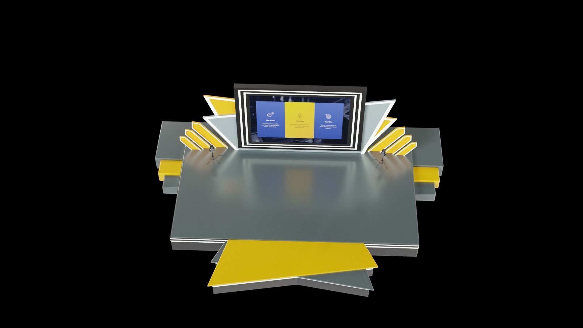 Event Stage or Podium Model 3D model_6