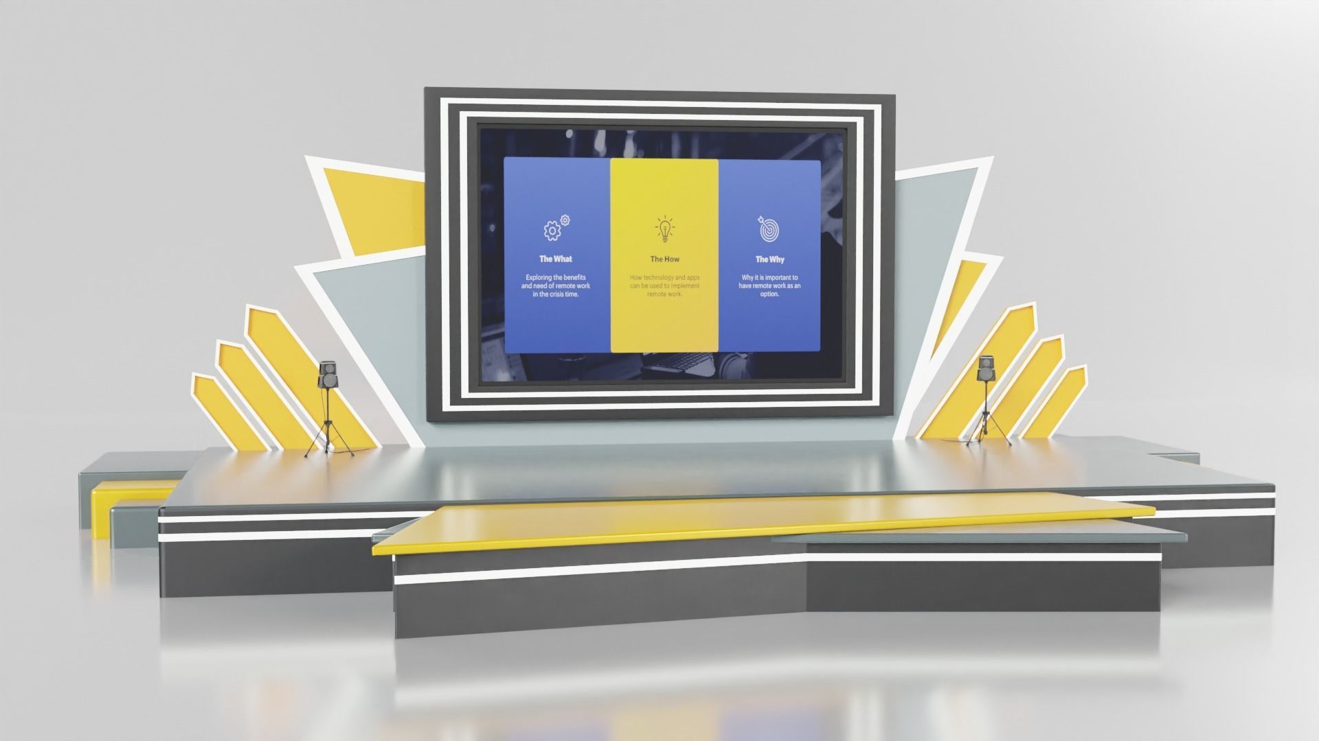 Event Stage or Podium Model 3D model_4