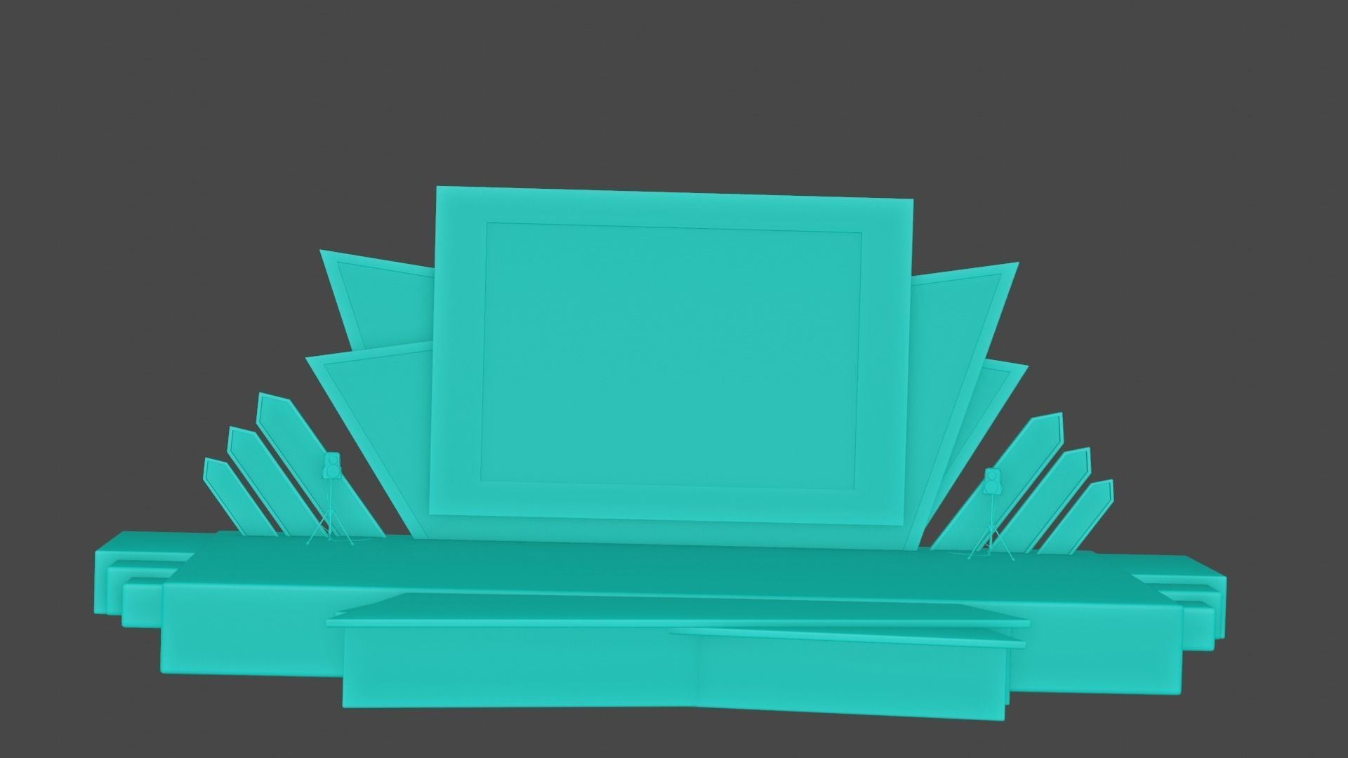 Event Stage or Podium Model 3D model_15