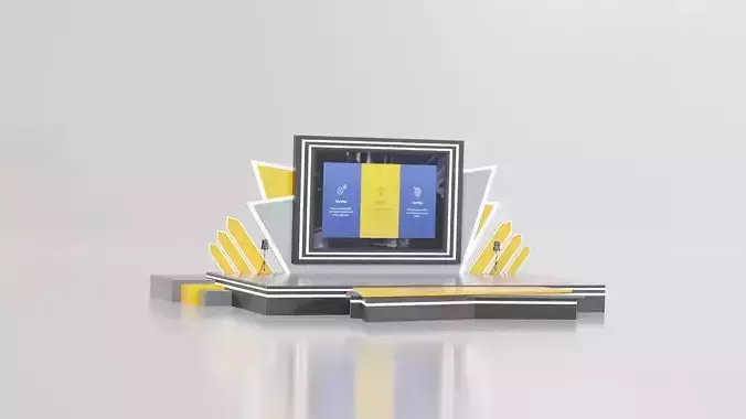 Event Stage or Podium Model 3D model