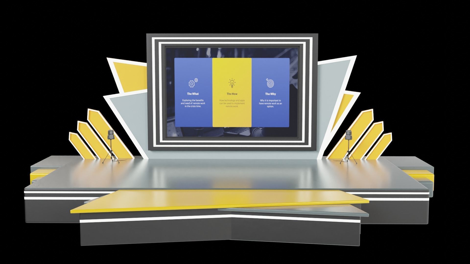 Event Stage or Podium Model 3D model_7