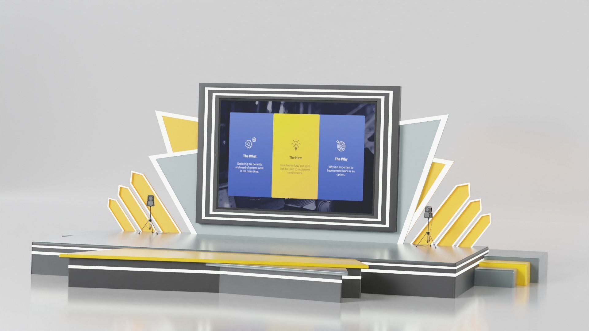 Event Stage or Podium Model 3D model_2