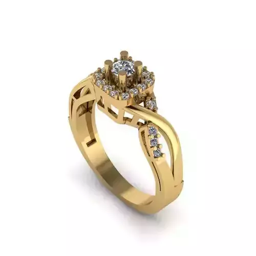 beautifull woman ring 3D print model