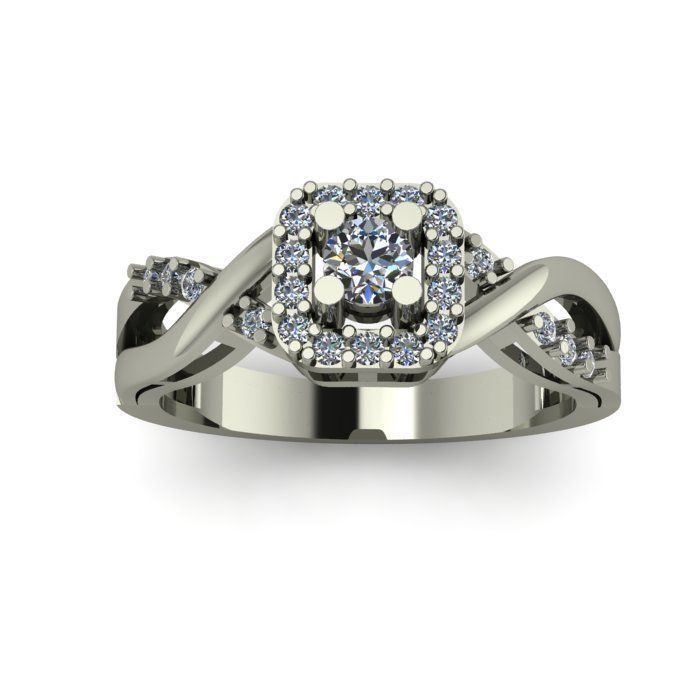 beautifull woman ring 3D print model_7