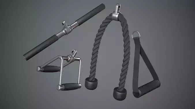 Gym Equipments Push Pull Handle Bar Cable Rope