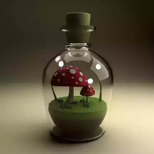 Mushroom in a bottle 