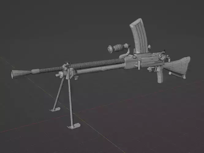Type 99 LMG 3D model