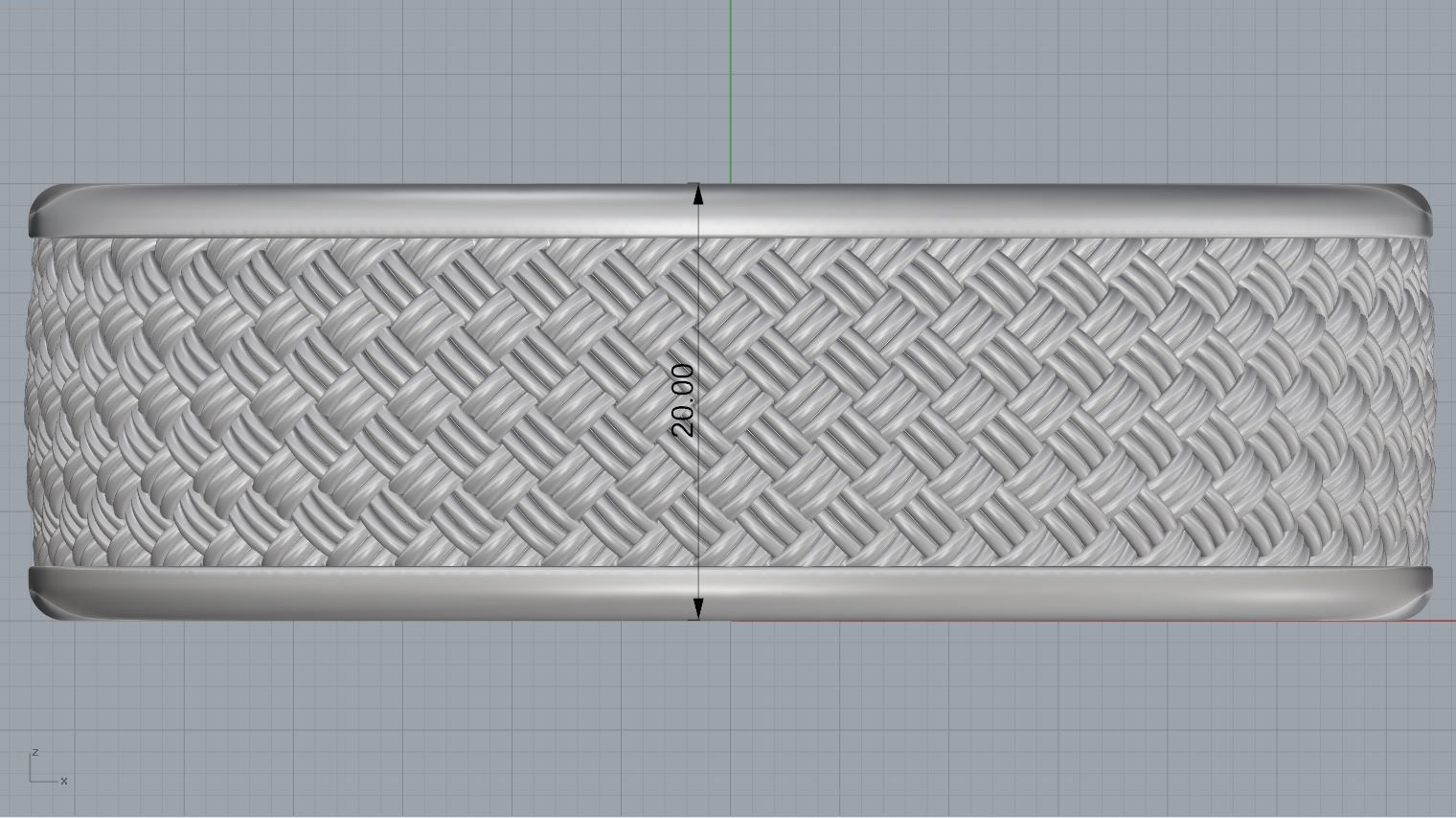 Weave ring and Bracelet Free 3D print model_5