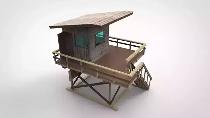 Beach lifeguard post