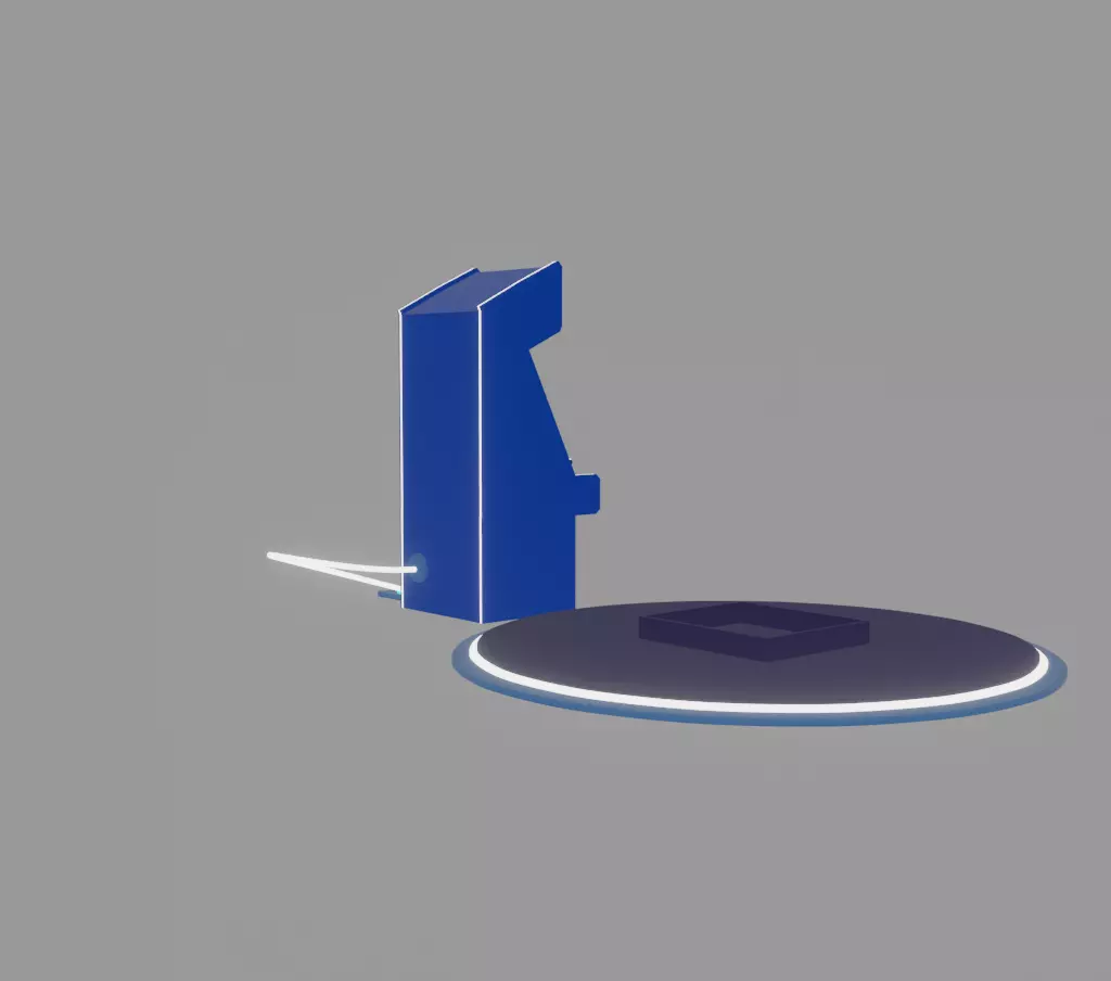 Arcade machine 3D print model
