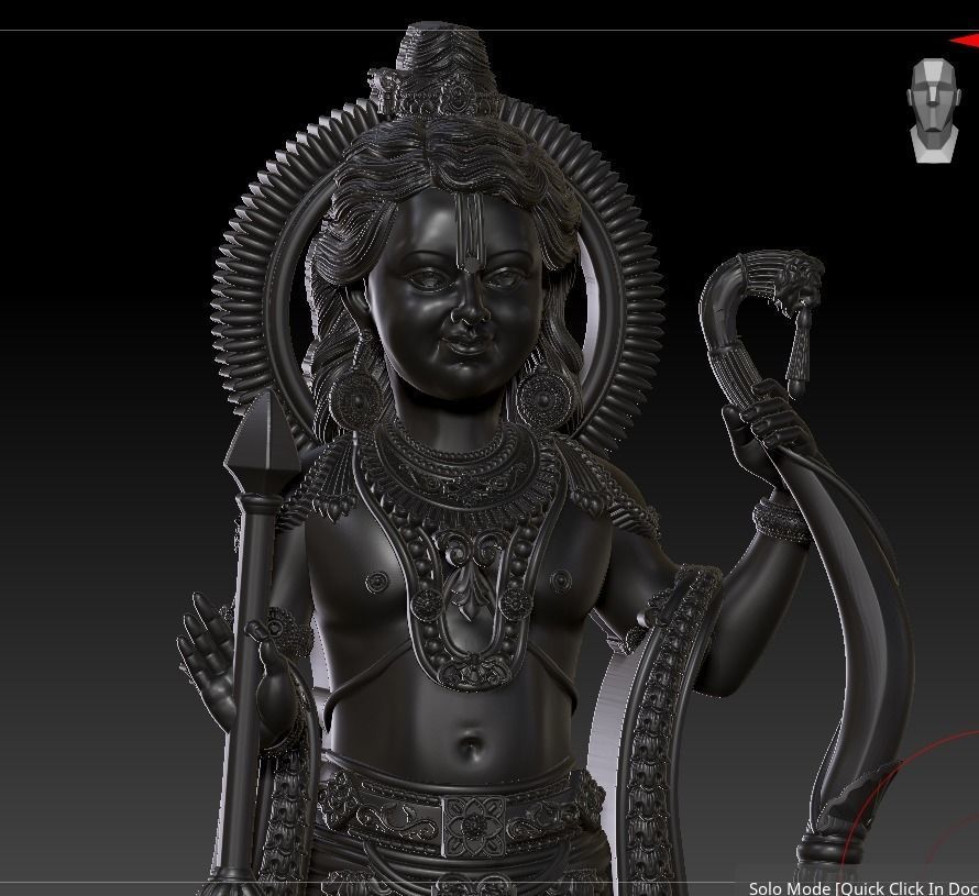 ram lala god  3D print model_1