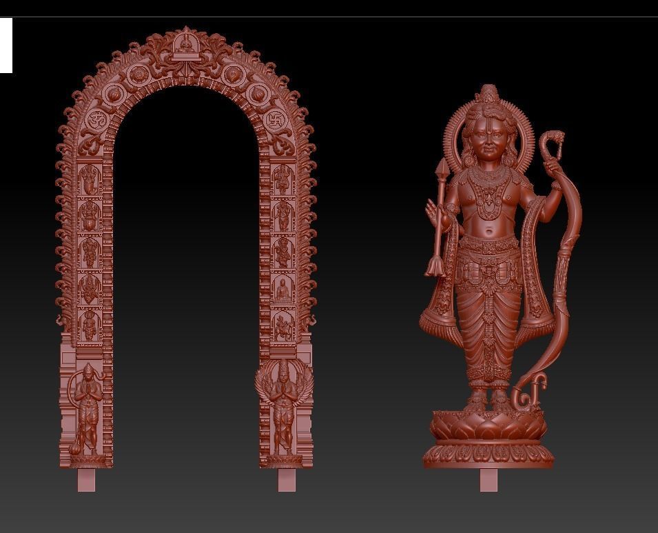 ram lala god  3D print model_2