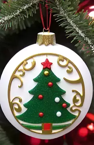 Christmas Tree Ornament - New Year Ornament 3D print model