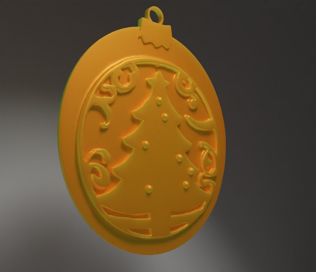 Christmas Tree Ornament - New Year Ornament 3D print model_10