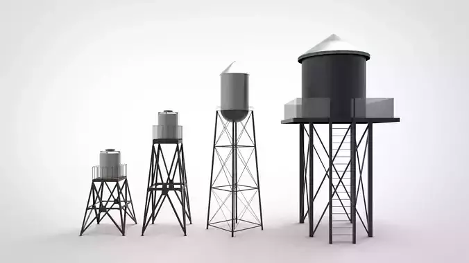 Water tower model