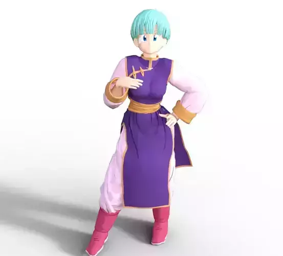 Bulma  dressed as milk  3D print model