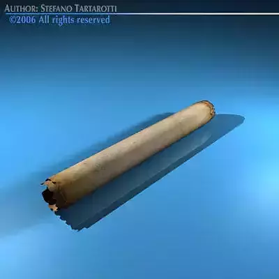 Papyrus cigar 3D model