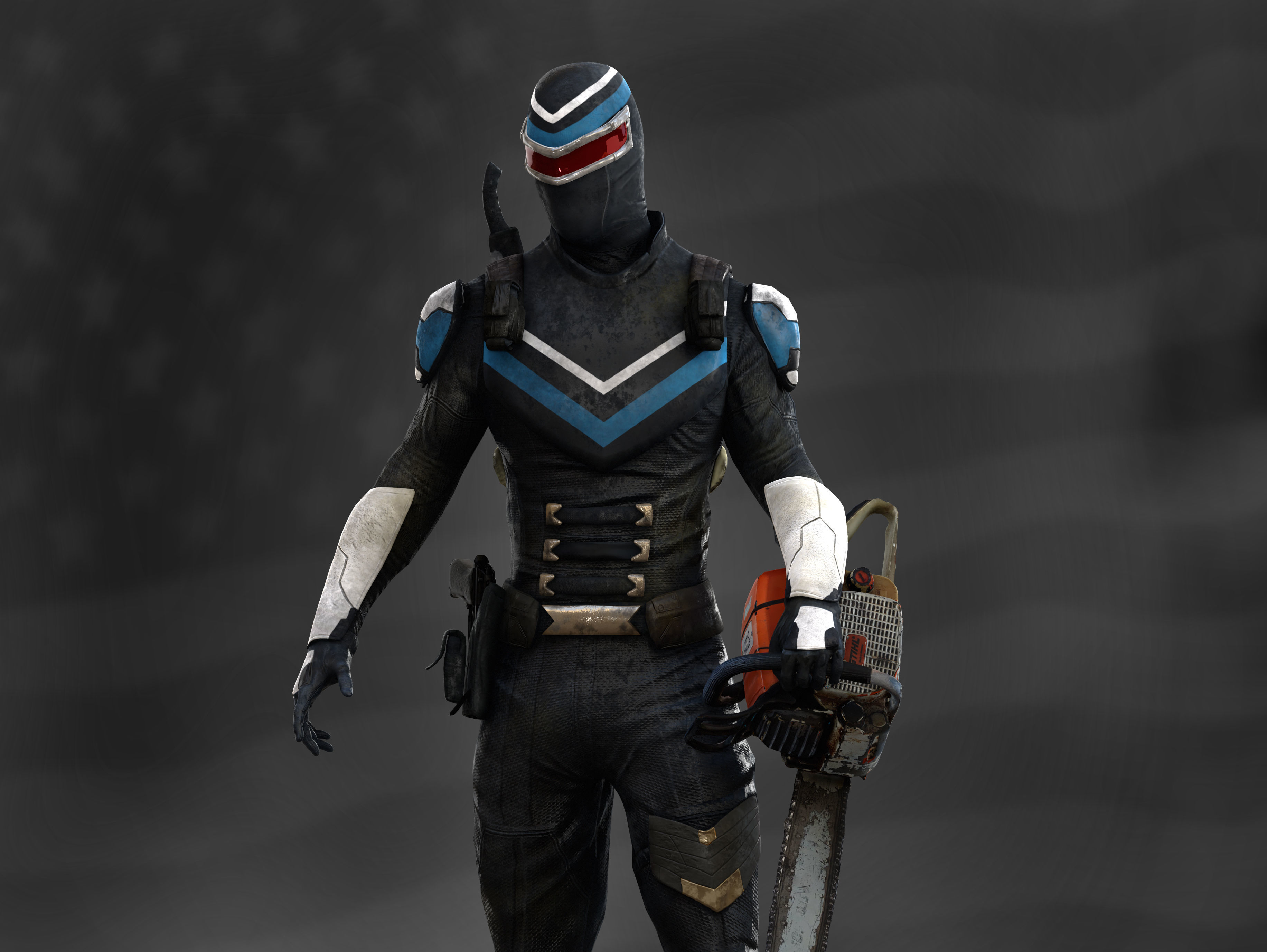 Vigilante  Low-poly 3D model_3