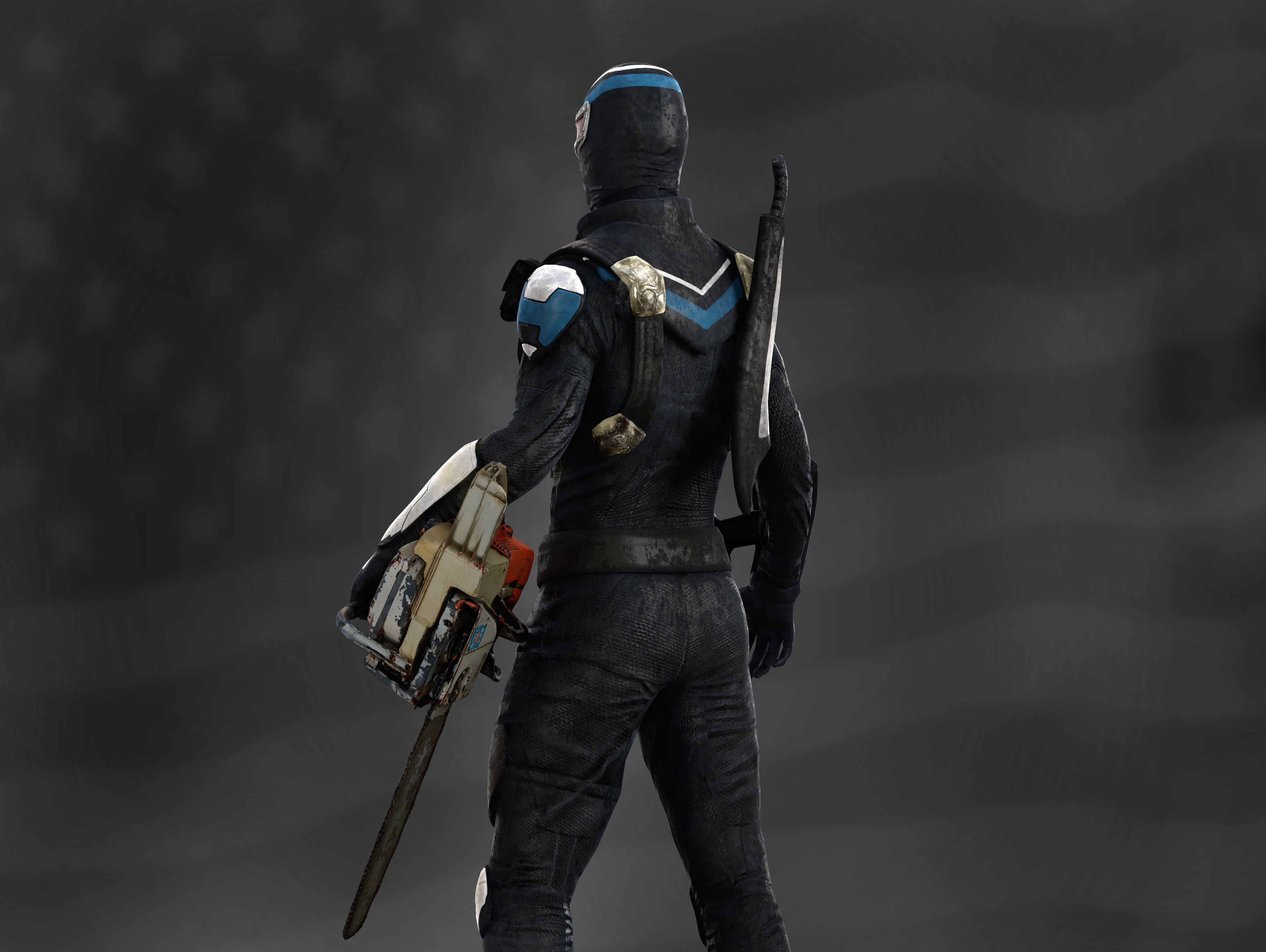 Vigilante  Low-poly 3D model_8