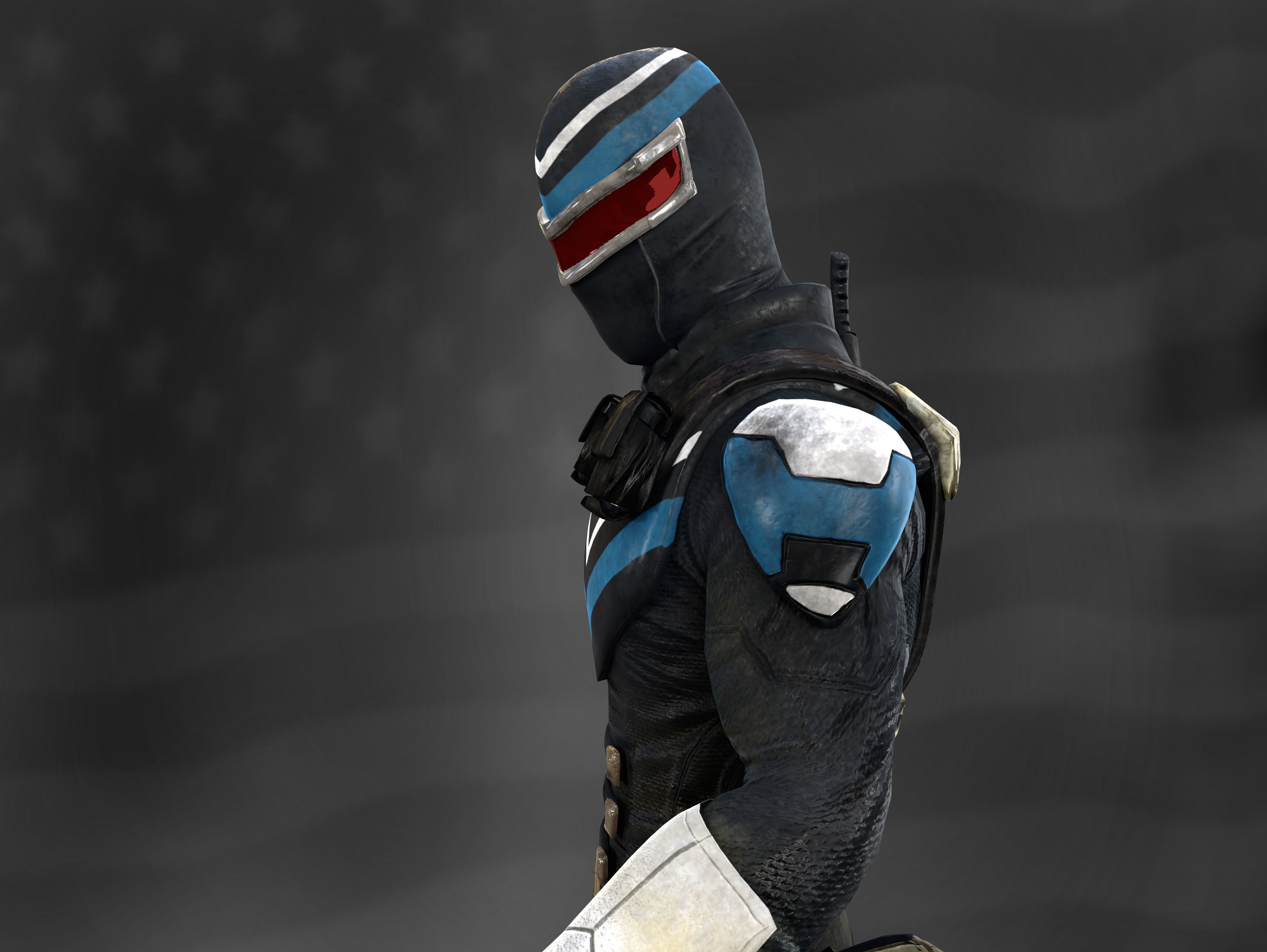 Vigilante  Low-poly 3D model_5