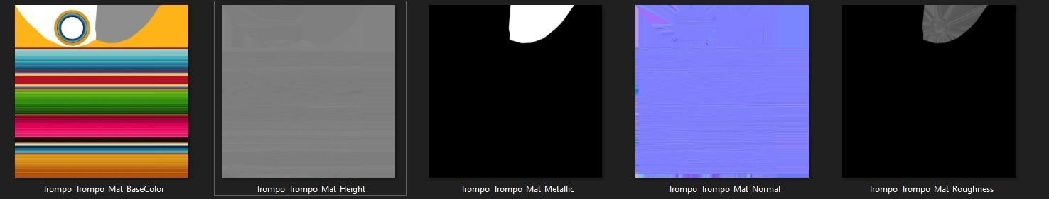 Mexican Toy - Trompo - Ready Game - Rigged Low-poly 3D model_4