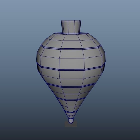 Mexican Toy - Trompo - Ready Game - Rigged Low-poly 3D model_3